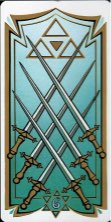 Tarotkaart 'Zes van Zwaarden'