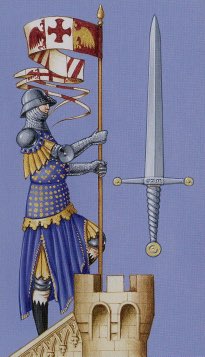 Tarotkaart 'Aas van Zwaarden'