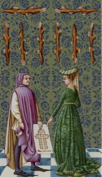 Tarotkaart 'Acht van Staven'