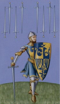 Tarotkaart 'Acht van Zwaarden'