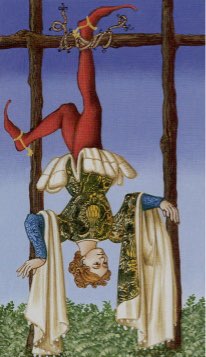 Tarotkaart 'De Gehangene'