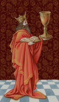 Tarotkaart 'Koning van Kelken'