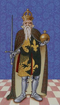 Tarotkaart 'Koning van Zwaarden'