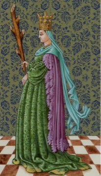 Tarotkaart 'Koningin van Staven'