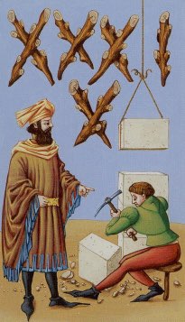 Tarotkaart 'Negen van Staven'