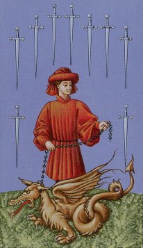 Tarotkaart 'Negen van Zwaarden'