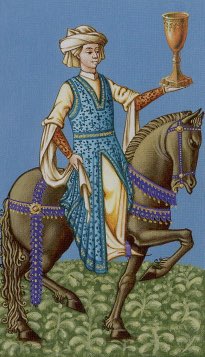 Tarotkaart 'Ridder van Kelken'