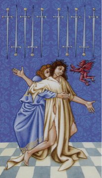 Tarotkaart 'Tien van Zwaarden'