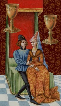 Tarotkaart 'Twee van Kelken'