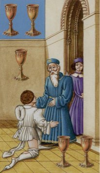 Tarotkaart 'Vijf van Kelken'