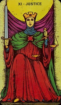 Tarotkaart 'Gerechtigheid'