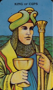 Tarotkaart 'Koning van Kelken'