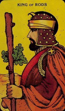 Tarotkaart 'Koning van Staven'