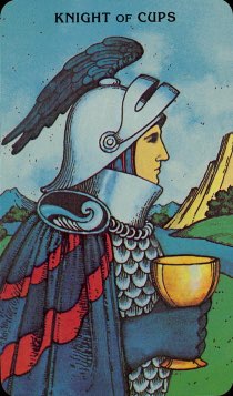 Tarotkaart 'Ridder van Kelken'