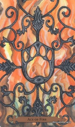 Tarotkaart 'Aas van Staven'