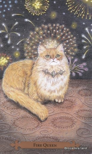 Tarotkaart 'Koningin van Staven'