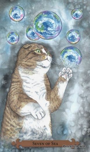 Tarotkaart 'Zeven van Kelken'