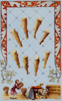 Tarotkaart 'Acht van Staven'