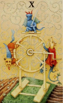 Tarotkaart 'Het Rad van Fortuin'