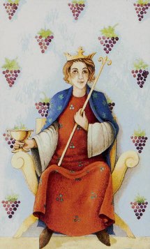 Tarotkaart 'Koning van Kelken'