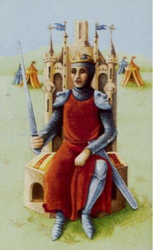 Tarotkaart 'Koning van Zwaarden'