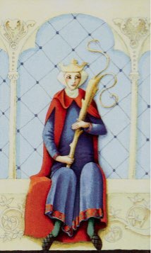 Tarotkaart 'Koningin van Staven'
