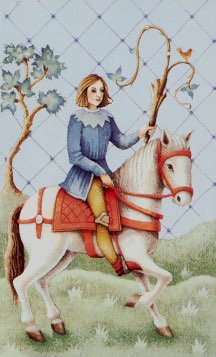 Tarotkaart 'Ridder van Staven'