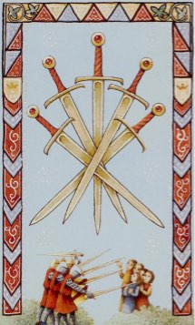 Tarotkaart 'Vijf van Zwaarden'