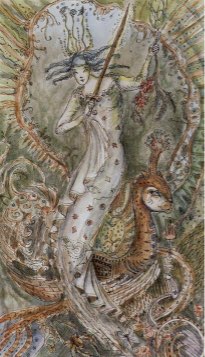 Tarotkaart 'Aas van Zwaarden'