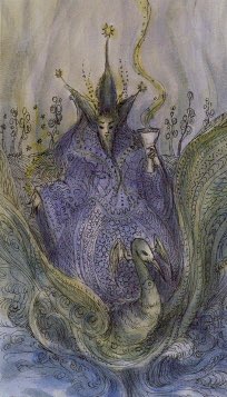 Tarotkaart 'Koning van Kelken'