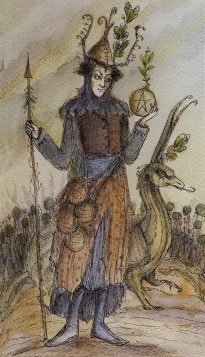 Tarotkaart 'Ridder van Pentagrammen'