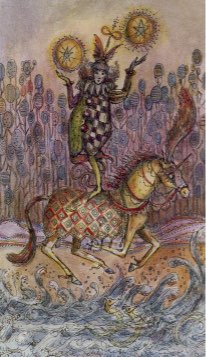 Tarotkaart 'Twee van Pentagrammen'