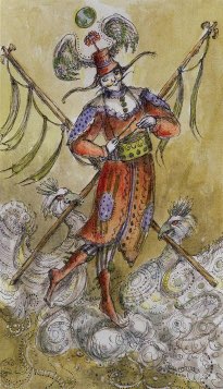 Tarotkaart 'Twee van Staven'