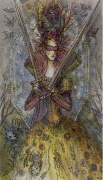 Tarotkaart 'Twee van Zwaarden'