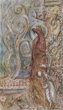 Tarotkaart 'Vijf van Kelken'