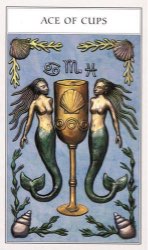 Tarotkaart 'Aas van Kelken'