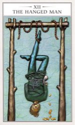 Tarotkaart 'De Gehangene'
