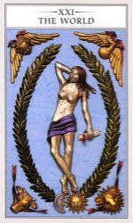 Tarotkaart 'De Wereld'