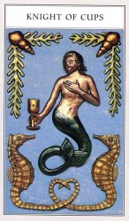 Tarotkaart 'Ridder van Kelken'