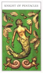 Tarotkaart 'Ridder van Pentagrammen'