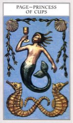 Tarotkaart 'Schildknaap van Kelken'