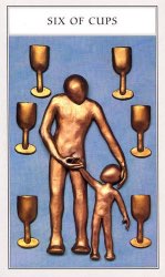 Tarotkaart 'Zes van Kelken'