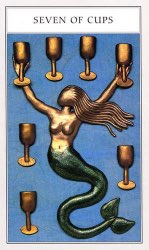 Tarotkaart 'Zeven van Kelken'