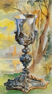 Tarotkaart 'Aas van Kelken'