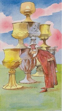 Tarotkaart 'Acht van Kelken'