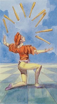 Tarotkaart 'Negen van Staven'