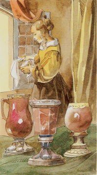 Tarotkaart 'Vier van Kelken'