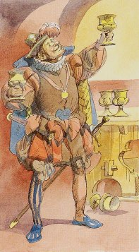 Tarotkaart 'Vijf van Kelken'