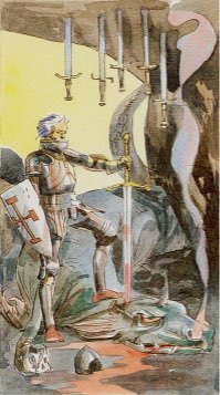 Tarotkaart 'Zes van Zwaarden'