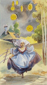 Tarotkaart 'Zeven van Pentagrammen'